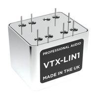VIGORTRONIX VTX-LIN1 PCB Transformer, Line Input Transformer, 16Hz to 40kHz, Single Primary, Dual Secondary