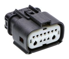 MOLEX 300091-0002 Connector Housing, Black, MX-DaSH 300091 Series, Receptacle, 12 Ways, 3.5 mm