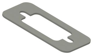 TE CONNECTIVITY 95-24001-1 Gasket, EMI, D-Sub Connector, Silicone Nickel Aluminium, 35.8mm x 17.5mm x 0.8mm, Pack of 1