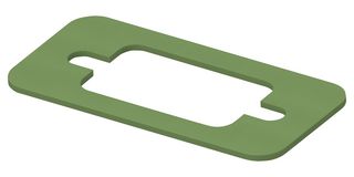 TE CONNECTIVITY 95-24012-1 Gasket, EMI, D-Sub Connector, Fluorosilicone Nickel Aluminium, 44.2mm x 17.5mm x 0.8mm, Pack of 1