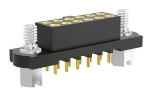 HARWIN M80-4031242 PCB Receptacle, Board-to-Board, 2 mm, 2 Rows, 12 Contacts, Panel Mount, Through Hole Mount