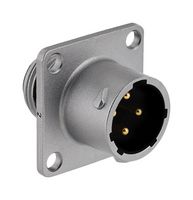 SOURIAU-SUNBANK / EATON UT0X0104P Circular Connector, Standard Circular Connector, UT0X Series, Wall Mount Receptacle, 4 Contacts