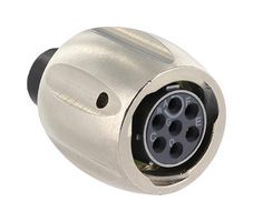 SOURIAU-SUNBANK / EATON UT0X1MS124P Circular Connector, Standard Circular Connector, UT0X Series, Cable Mount Receptacle, 4 Contacts