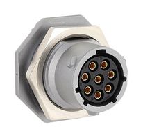 SOURIAU-SUNBANK / EATON UT0X7128P 圆形连接器, Standard Circular Connector, UT0X Series, 锁紧螺母插座, 8 触点, 压接引脚-无触芯, 卡口