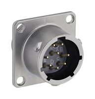 SOURIAU-SUNBANK / EATON UT0X012E8P 圆形连接器, Standard Circular Connector, UT0X Series, 墙壁安装插座, 8 触点, 焊接引脚, 卡口