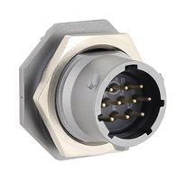 SOURIAU-SUNBANK / EATON UT0X71210P Circular Connector, Standard Circular Connector, UT0X Series, Jam Nut Receptacle, 10 Contacts