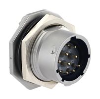 SOURIAU-SUNBANK / EATON UT0X714E12P 圆形连接器, Standard Circular Connector, UT0X Series, 锁紧螺母插座, 12 触点, 焊接引脚, 卡口