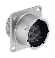 SOURIAU-SUNBANK / EATON UT0X01412P Circular Connector, Standard Circular Connector, UT0X Series, Wall Mount Receptacle, 12 Contacts