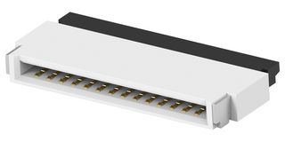 TE CONNECTIVITY 1-2495219-4 连接器, FFC/ FPC板, 0.5 mm, 14 触点, 插座, 表面安装直型, 底部