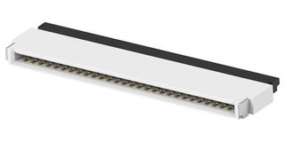 TE CONNECTIVITY 2-2495219-8 连接器, FFC/ FPC板, 0.5 mm, 28 触点, 插座, 表面安装直型, 底部