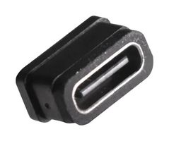 AMPHENOL LTW UC-00PFFT-QF7001 USB Sealed Connector, Front Fastened, USB Type C, Receptacle, 24 Position, Surface Mount, IP67
