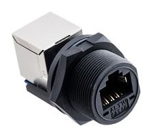 AMPHENOL LTW RCP-6APFFH-SCM7001 直列式适配器, 8P8C, Cat6a, RJ45, RJ45公, RJ45母