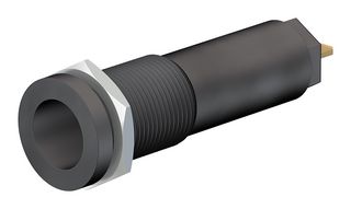 STAUBLI 66.9427-21 香蕉测试连接器, 30 VAC, 插座, 面板安装, 10 A, 1 kV, 镀金触芯, 黑色