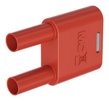 STAUBLI 66.4010-22 Banana Test Connector, 32A, 1KV, Red, Jack, Panel Mount, 24 A, 1 kV, Nickel Plated Contacts, Yellow
