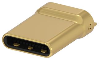 TE CONNECTIVITY 2495142-1 USB Connector, USB Type C, USB 3.1, Plug, 24 Ways, Cable Mount, Surface Mount, Horizontal