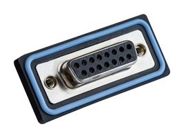 AMPHENOL LTW HDB-15PFFP-SL8001 D Sub Connector, High Density, Receptacle, 15 Contacts, DE, Solder