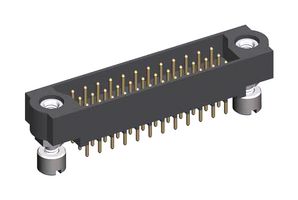 HARWIN M83-LMT1M3N54-0000-000 Pin Header, w/ Board Mount, Board-to-Board, 2 mm, 3 Rows, 54 Contacts, Through Hole Straight