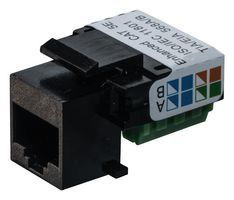 TUK FKSCR Modular Connector, Screw Terminal, RJ45 Jack, 1 x 1 (Port), 8P8C, Cat5e, Snap-In