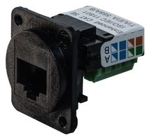 TUK FKSCRDPM Modular Connector, Screw Terminal, D Universal, RJ45 Jack, 1 x 1 (Port), 8P8C, Cat5e