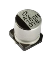 NICHICON GYB1J220MCQADNGS 混合铝电解电容器, 22 µF, ± 20%, 63 V, 径向管 - SMD, 0.08 ohm, 10000 小时 @ 105°C