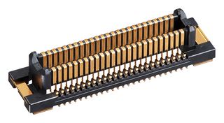 HIROSE / HRS BM54MF-50DP-0.4V(51) Mezzanine连接器, 插头, 0.4 mm, 2 排, 50 触点, 表面安装直型, 铜合金