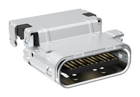 AMPHENOL COMMUNICATIONS SOLUTIONS 12402333E512A USB Connector, USB Type C, Receptacle, 24 Ways, Surface Mount, Through Hole Mount, Right Angle