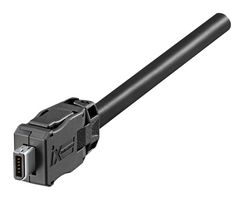HIROSE / HRS IX30GF2-A-10S-CV Modular Connector, Modular Plug, 1 x 1 (Port), 10P10C, Cat6a, Cable Mount
