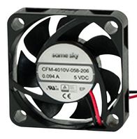 SAME SKY CFM-4010V-070-273 DC轴流风扇, 5 V, 方形, 40 mm, 10 mm, omniCOOL, 8 CFM