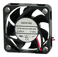 SAME SKY CFM-4010V-158-206 DC轴流风扇, 12 V, 方形, 40 mm, 10 mm, omniCOOL, 7 CFM