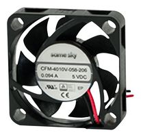 SAME SKY CFM-4020V-050-165 DC轴流风扇, 5 V, 方形, 40 mm, 20 mm, omniCOOL, 6.3 CFM