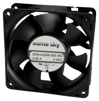 SAME SKY CFM-A225B-120-350 DC Axial Fan, 12 V, Square, 120 mm, 25.4 mm, Ball Bearing, 69.74 CFM