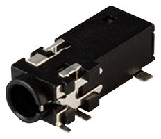 SAME SKY SJ-43516-SMT-TR Phone Audio Connector, 6 Contacts, Jack, 3.5 mm, Surface Mount Right Angle