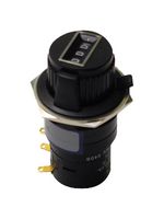 ETI SYSTEMS DC22-10-10K Digital Display Potentiometer, 10 kohm, 2W, ± 5%, DC22 Series, Knurled Knob