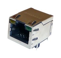 AMPHENOL COMMUNICATIONS SOLUTIONS RJE601885401 模块连接器, RJ45 插座, 1 x 1 (端口), 8P8C, Cat6a, 通孔安装