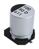KEMET EDH336M100S9MAA SMD Aluminium Electrolytic Capacitor, Radial Can - SMD, 33 µF, 100 V, 2000 hours @ 105°C, Polar