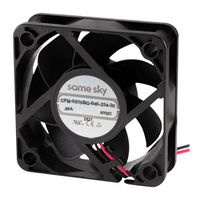 SAME SKY CFM-5015BG-045-234-20 DC轴流风扇, 5 V, 方形, 50 mm, 15.5 mm, 球式轴承, 10.46 CFM