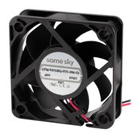SAME SKY CFM-5015BG-075-366-22 DC轴流风扇, 5 V, 方形, 50 mm, 15.5 mm, 球式轴承, 17.54 CFM