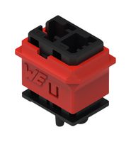 WURTH ELEKTRONIK 491101012 连接器外壳, 黑色/红色, WR-WSP Series, 插座, 2 路, WURTH ELEKTRONIK WR-WSP系列18-16AWG压接SKEDD端子