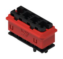 WURTH ELEKTRONIK 491101014 连接器外壳, 黑色/红色, WR-WSP Series, 插座, 4 路, WURTH ELEKTRONIK WR-WSP系列18-16AWG压接SKEDD端子