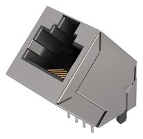 AMPHENOL COMMUNICATIONS SOLUTIONS RJE7N1881401 Modular Connector, RJ45 Jack, 1 x 1 (Port), 8P8C, Cat6, Through Hole