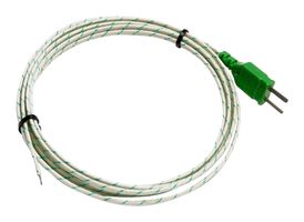 PICO TECHNOLOGY SE061 TYPE K, HI TEMP, 3M 测试电缆组件, 耐高温裸露探头，玻璃纤维绝缘，3m, K型热电偶探头, Pico Technology USB TC-08 8通道热电偶数据记录仪