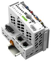 WAGO 750-8112/025-000 Controller, PFC100, 2nd Generation, 2 x ETHERNET, RS-232/RS-485, Ext. Temp, DIN Rail, 24VDC, 1700 mA