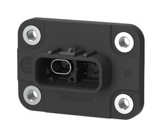 AMPHENOL COMMUNICATIONS SOLUTIONS VNTBVA6A2624SR 车用连接器, 5A电源/3A信号,密封, Ve-NET VNTB Series, 直型插头, 8 触点, PCB引脚, 热塑性主体, 铜合金