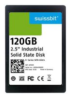 SWISSBIT SFSA120GQ1AA4TO-I-LB-226-STD SSD, 外部, 2.5英寸, SATA 6 Gb/s (SATA III), 120 GB, MLC NAND, 未加密