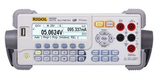 RIGOL DM3058 台式数字万用表, 5.5, GPIB, LAN, RS232, USB, 10 A, 750 V, 100 Mohm