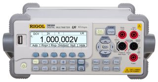 RIGOL DM3068 台式数字万用表, 6.5, GPIB, LAN, RS232, USB, 10 A, 750 V, 100 Mohm