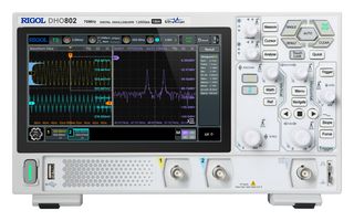 RIGOL DHO802 数字示波器, DHO800 Series, 2x 模拟, 70 MHz, 1.25 GSPS, 25 Mpts, 5 ns