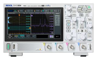 RIGOL DHO804 数字示波器, DHO800 Series, 4 通道, 70 MHz, 1.25 GSPS, 25 Mpts, 5 ns