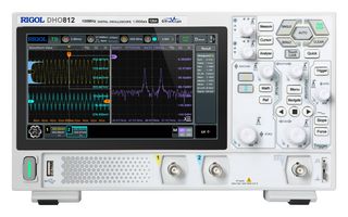RIGOL DHO812 数字示波器, DHO800 Series, 2x 模拟, 100 MHz, 1.25 GSPS, 25 Mpts, 3.5 ns