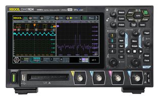 RIGOL DHO924 数字示波器, DHO900 Series, 4模拟, 16数字, 250 MHz, 1.25 GSPS, 50 Mpts, 1.4 ns